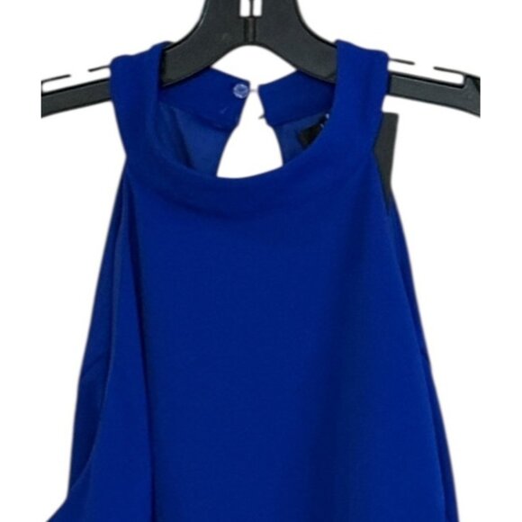 Lulu's Women's All About Dancing Halter Ruffled Dress Royal Blue Size XL NWT - Picture 5 of 9